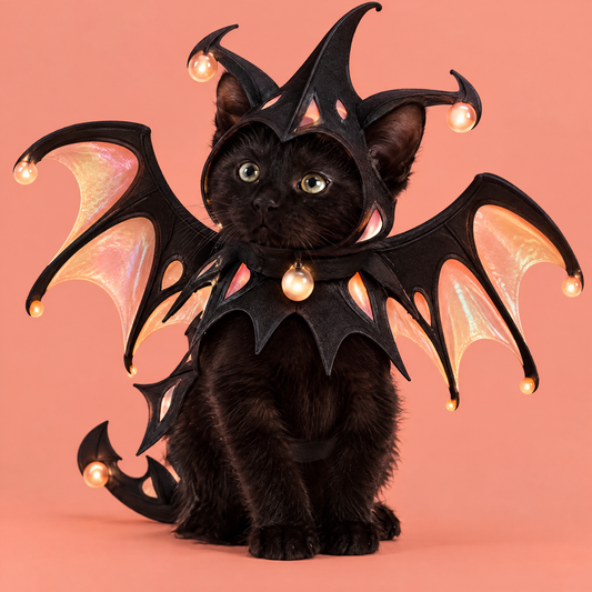 HAEYLORAN® Batwing Enchanted Halloween Costume for Cats