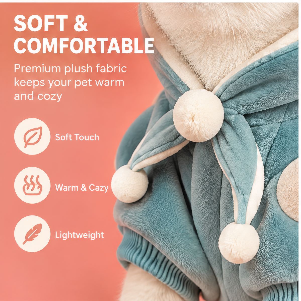 HAEYLORAN® Cute Dragon Hoodie Costume for Cats & Small Dogs